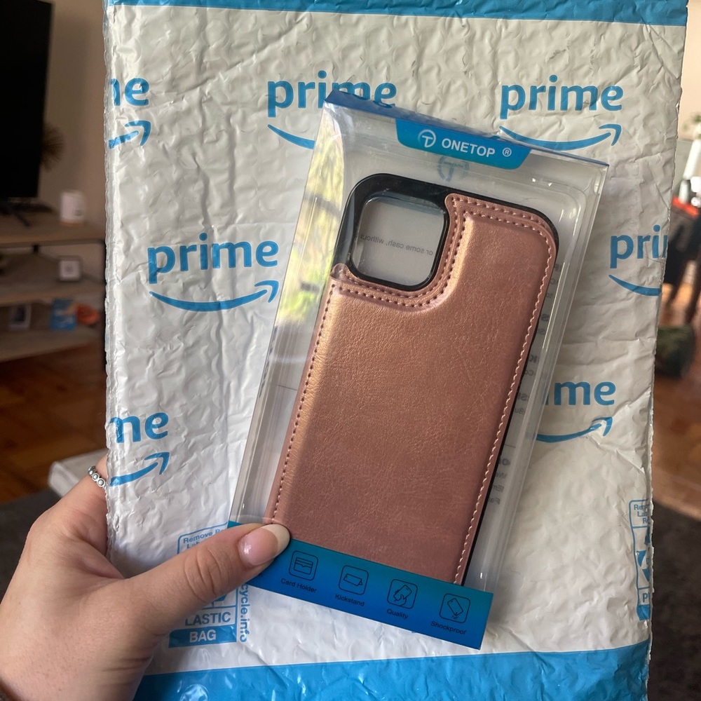 iPhone 12/12 Pro Wallet Card Case - Rose Gold